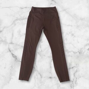 Women's Brown High-Waisted Leggings
